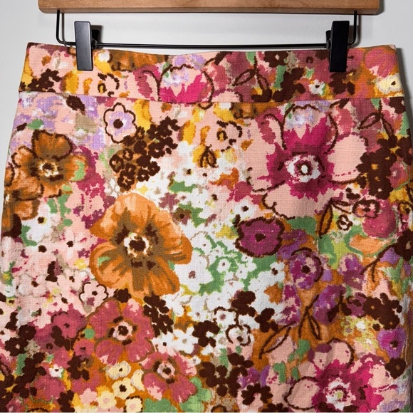 J Crew Floral Pencil Skirt Size 8 Cottagecore - Picture 3 of 9